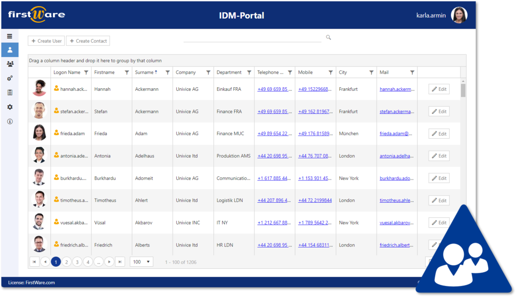 Available in 3 editions: FirstWare IDM-Portal