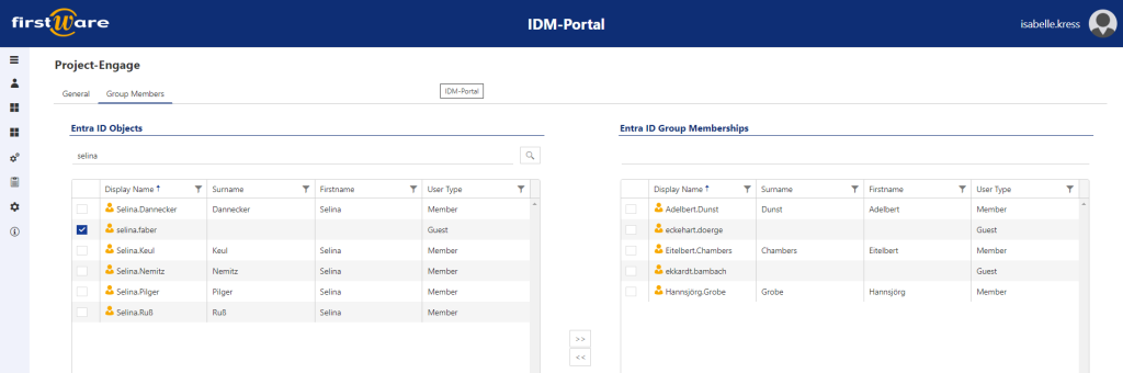 Add new guests in M365 group in IDM-Portal