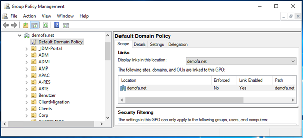 Default Domain Policy