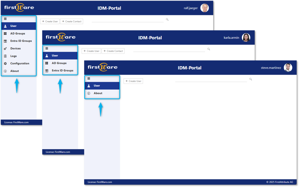 Role-based access in IDM-Portal Role-based access in IDM-Portal