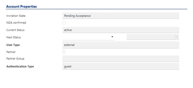Gast-Account im IDM-Portal mit Pending Acceptance Gast-Account im IDM-Portal mit Pending Acceptance