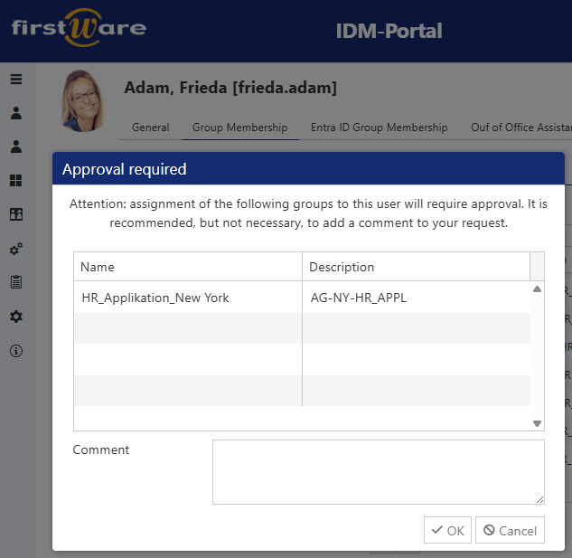 Approval workflow