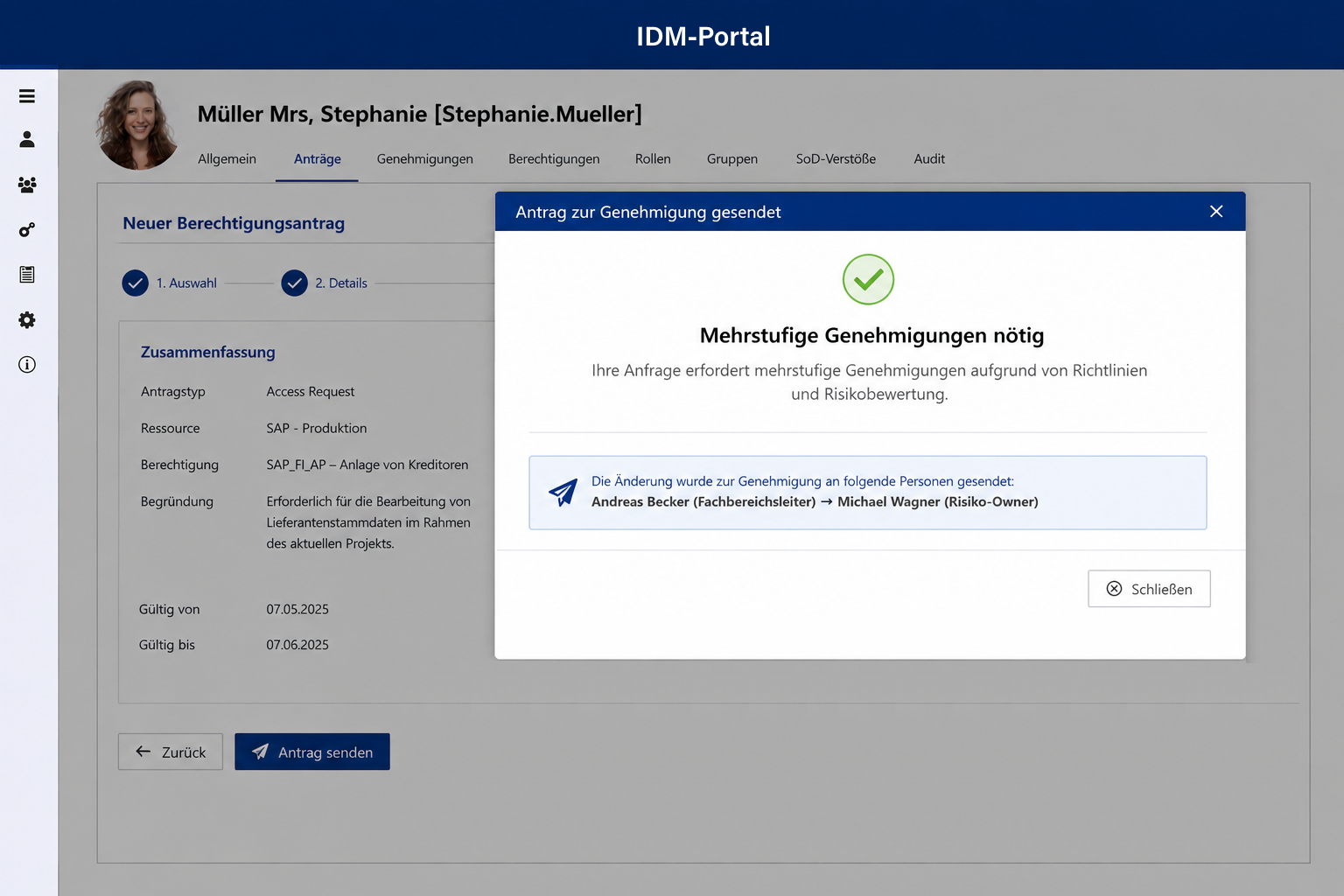 Integrated Approval Workflows IAM use case for industry
