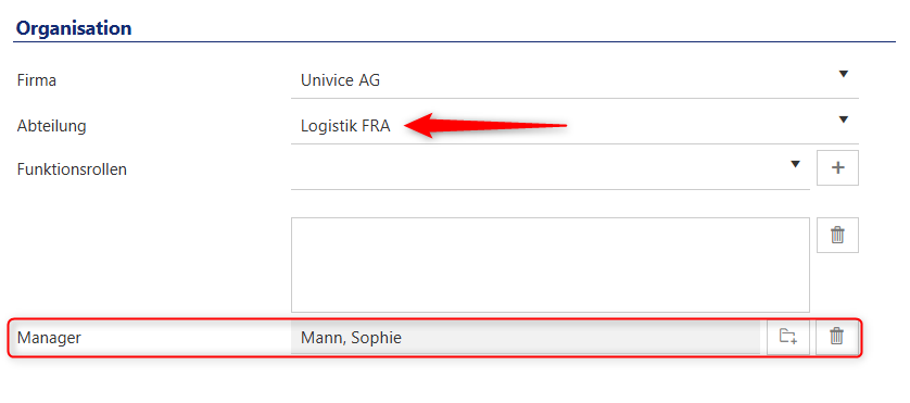 RBAC im FirstWare IDM-Portal: Rollen triggern ein Bündel an Berechtigungen Berechtigungsmanagement Manager im FirstWare IDM-Portal